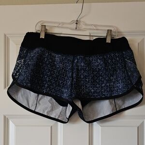 lululemon athletica Navy Patterned Athletic Shorts
